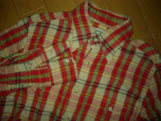 TMTチェックネルシャツM赤系ダメージ加工 < ブランド  TMTチェックネルシャツM赤系ダメージ加工 < ブランドの