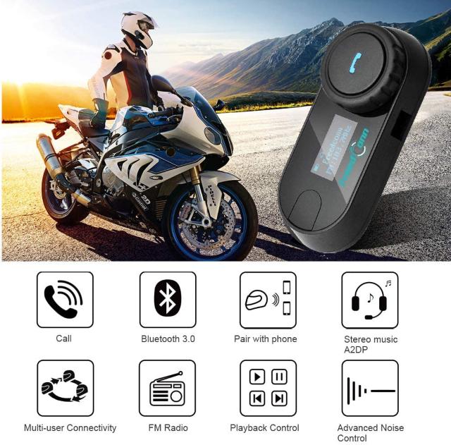 バイク用 インカム ヘルメットに装着 Bluetoot 2台セット < 自動車/バイク バイク用 インカム ヘルメットに装着 Bluetoot 2台セット < 自動車/バイク