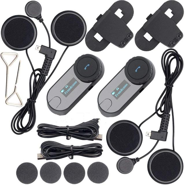バイク用 インカム ヘルメットに装着 Bluetoot 2台セット < 自動車/バイク バイク用 インカム ヘルメットに装着 Bluetoot 2台セット < 自動車/バイク