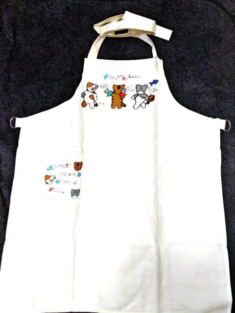 レア 1990年 新品 大人用 エプロン ノラネコランド サンリオ 昭和 レトロ ファンシー ねこ 猫 ネコ ビンテージ 初期 < インテリア/ライフ  レア 1990年 新品 大人用 エプロン ノラネコランド サンリオ 昭和 レトロ ファンシー ねこ 猫 ネコ ビンテージ 初期  < インテリア/ライフの
