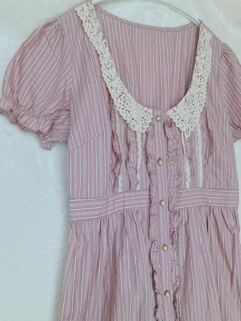 axes femme 前あき パールボタン レース襟 半袖 ワンピース M はおり N2m < ブランド  axes femme 前あき パールボタン レース襟 半袖 ワンピース M はおり N2m < ブランドの