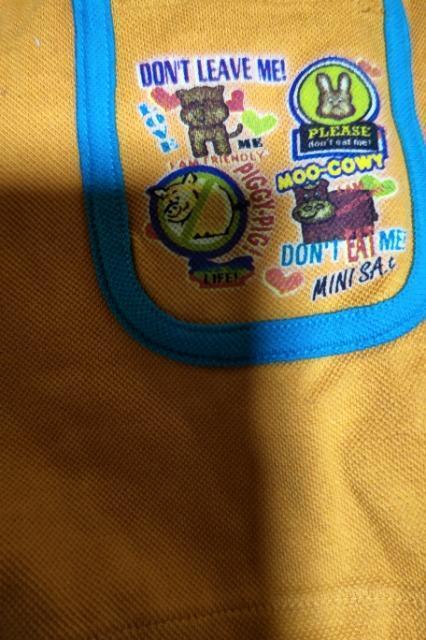 ★新品袖無しオレンジロンパース70 < キッズ/ベビー  ★新品袖無しオレンジロンパース70 < キッズ/ベビーの