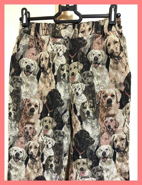 ☆WC☆未使用激レア♪ゴブラン織りゴールデンラブラドールドッグ柄フレアパンツ☆ < ブランド ☆WC☆未使用激レア♪ゴブラン織りゴールデンラブラドールドッグ柄フレアパンツ☆ < ブランドの