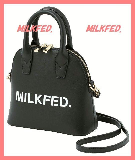 ☆ミルクフェド☆超美品♪2way合皮ロゴミニボストンショルダーバッグ黒☆ < ブランド ☆ミルクフェド☆超美品♪2way合皮ロゴミニボストンショルダーバッグ黒☆ < ブランドの