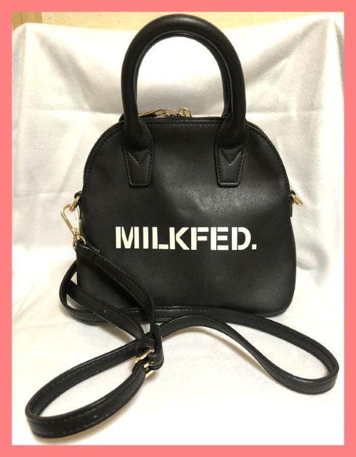 ☆ミルクフェド☆超美品♪2way合皮ロゴミニボストンショルダーバッグ黒☆ < ブランド ☆ミルクフェド☆超美品♪2way合皮ロゴミニボストンショルダーバッグ黒☆ < ブランドの