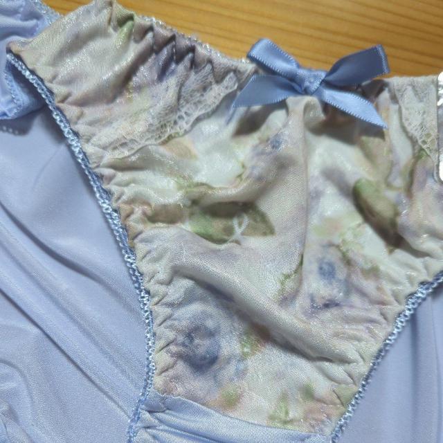 新品衣類 水色キラキラ花柄ショーツL < 女性ファッション  新品衣類 水色キラキラ花柄ショーツL < 女性ファッションの