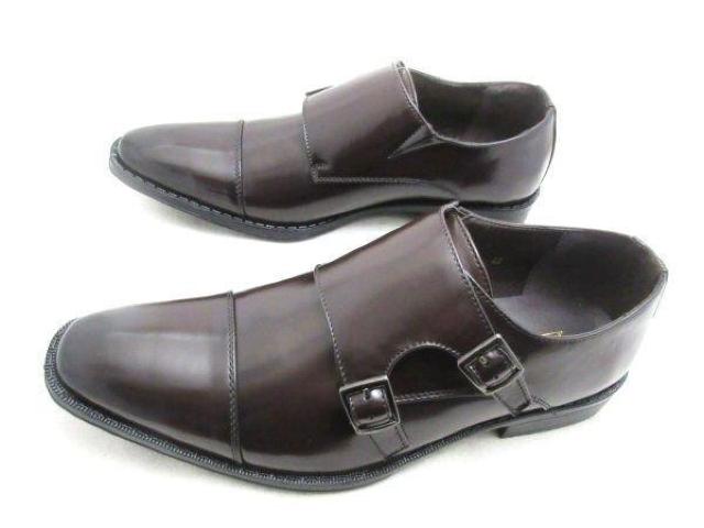 1円~C827新品AAAストレートチップ/ダブルモンクストラップ防滑ソール27a3E DBR♂ < 男性ファッション  1円~C827新品AAAストレートチップ/ダブルモンクストラップ防滑ソール27a3E DBR♂  < 男性ファッションの