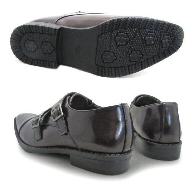 1円~C827新品AAAストレートチップ/ダブルモンクストラップ防滑ソール27a3E DBR♂ < 男性ファッション  1円~C827新品AAAストレートチップ/ダブルモンクストラップ防滑ソール27a3E DBR♂ < 男性ファッションの