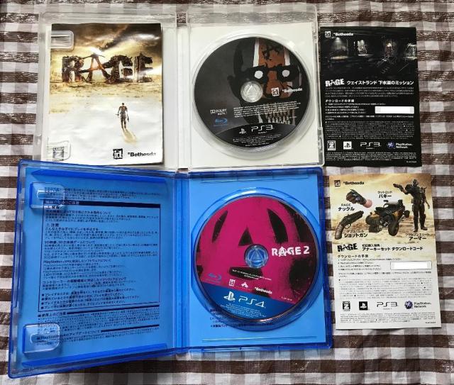 PS3 RAGE PS4 RAGE2 セット < ゲーム本体/ソフト PS3 RAGE PS4 RAGE2 セット < ゲーム本体/ソフトの