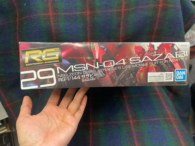 RG MSN-04 SAZABI 1/144ygiz @mK_  zr[ 