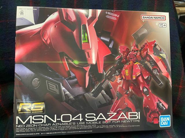 RG MSN-04 SAZABI 1/144ygiz @mK_  zr[ 