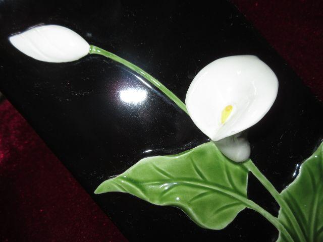 未使用☆花モチーフ*花瓶*シック(ブラック系)加藤工芸 < インテリア/ライフ  未使用☆花モチーフ*花瓶*シック(ブラック系)加藤工芸 < インテリア/ライフの