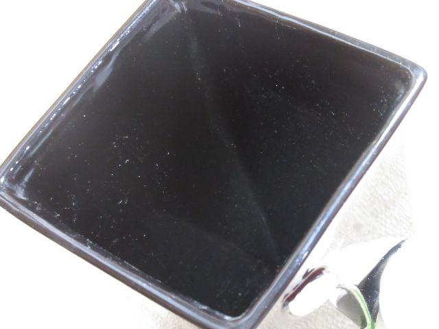未使用☆花モチーフ*花瓶*シック(ブラック系)加藤工芸 < インテリア/ライフ  未使用☆花モチーフ*花瓶*シック(ブラック系)加藤工芸 < インテリア/ライフの