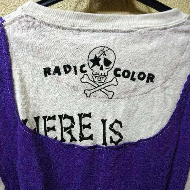 RADIC COLOR新品★ベスト重ね着風半袖Tシャツ/白 < 女性ファッション  RADIC COLOR新品★ベスト重ね着風半袖Tシャツ/白 < 女性ファッションの