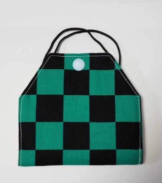 M48 マスクケース 【本日限定】◆ 鬼滅 炭治郎柄 市松模様(*^^*)ハンドメイド < 女性ファッション  M48 マスクケース 【本日限定】◆ 鬼滅 炭治郎柄 市松模様(*^^*)ハンドメイド < 女性ファッションの