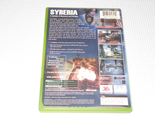 xbox★SYBERIA 海外版★箱付・説明書付・ソフト付★動作確認済 < ゲーム本体/ソフト  xbox★SYBERIA 海外版★箱付・説明書付・ソフト付★動作確認済 < ゲーム本体/ソフトの