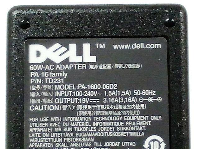 ★ACアダプター DELL PA-16(PA-1600-06D2) 60W 純正 < PC本体/周辺機器  ★ACアダプター DELL PA-16(PA-1600-06D2) 60W 純正 < PC本体/周辺機器の