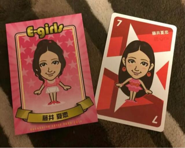 E-girls☆藤井夏恋 カード2枚セット(^○^) < タレントグッズ  E-girls☆藤井夏恋 カード2枚セット(^○^)  < タレントグッズの