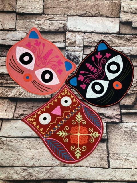 送料無料!インド製 可愛いデザイン!フェルトアニマル刺繍入りブレースマット(画像から)1枚1,100円が < インテリア/ライフ 送料無料!インド製 可愛いデザイン!フェルトアニマル刺繍入りブレースマット(画像から)1枚1,100円が < インテリア/ライフの