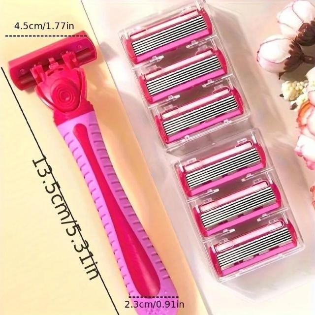 お試し価格590円★6層式マニュアルボディヘアレーザー女性用セーフティレーザーシェーバービキニトリマーヘアリムーバー ローズレッド < 香水/コスメ/ネイル  お試し価格590円★6層式マニュアルボディヘアレーザー女性用セーフティレーザーシェーバービキニトリマーヘアリムーバー ローズレッド < 香水/コスメ/ネイルの