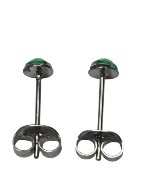 2個1セット 幅4mm ラインストーン スタッドピアス ライトグリーン 両耳用 ステンレス アクリル製 シンプル つけっぱなしOK < 女性アクセサリー/時計  2個1セット 幅4mm ラインストーン スタッドピアス ライトグリーン 両耳用 ステンレス アクリル製 シンプル つけっぱなしOK < 女性アクセサリー/時計の