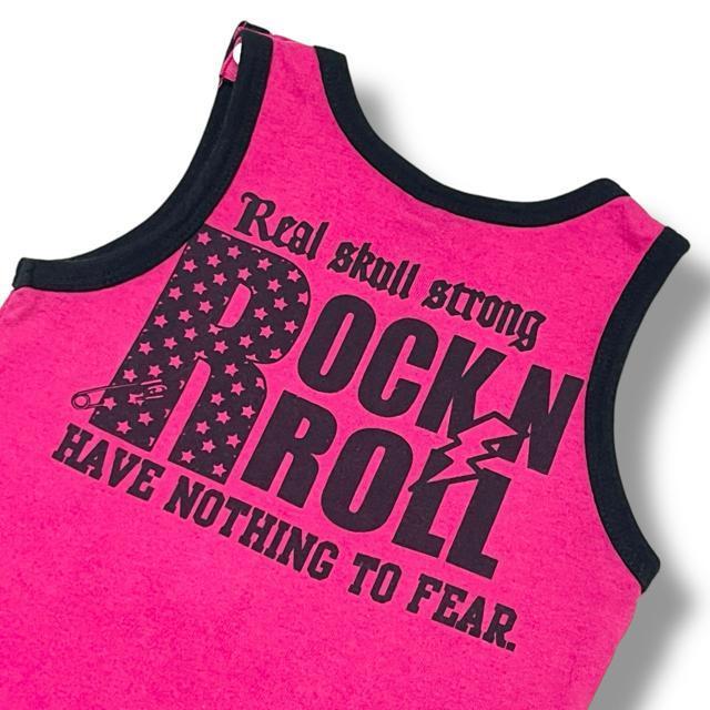 【80】スカルプリントタンクトップ/ピンク☆ユニセックス < キッズ/ベビー  【80】スカルプリントタンクトップ/ピンク☆ユニセックス < キッズ/ベビーの