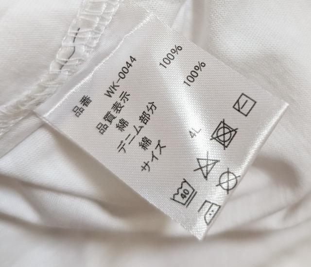 4L★LARU★綿100%★デニムポケット半袖Tシャツ★新品★送料無料 < 女性ファッション  4L★LARU★綿100%★デニムポケット半袖Tシャツ★新品★送料無料 < 女性ファッションの