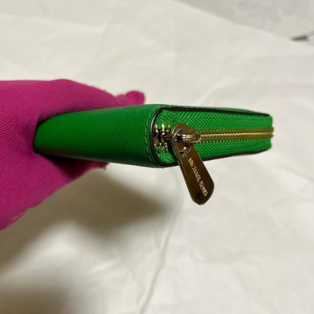 【美品】【マイケルコース】 ラウンドファスナー / レザー / 長財布 / 緑 < ブランド  【美品】【マイケルコース】 ラウンドファスナー / レザー / 長財布 / 緑 < ブランドの