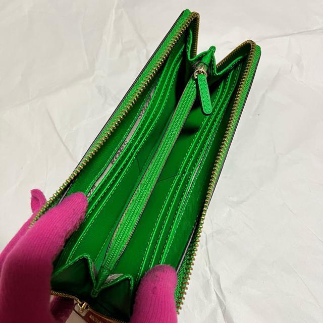 【美品】【マイケルコース】 ラウンドファスナー / レザー / 長財布 / 緑 < ブランド  【美品】【マイケルコース】 ラウンドファスナー / レザー / 長財布 / 緑 < ブランドの
