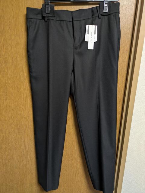 INDIVI昨季新品黒裏地付きストレッチセンタプレステーパードパンツ大きいサイズ4413号12号LLXLスタイルアップパンツ美脚 < ブランド  INDIVI昨季新品黒裏地付きストレッチセンタプレステーパードパンツ大きいサイズ4413号12号LLXLスタイルアップパンツ美脚 < ブランドの