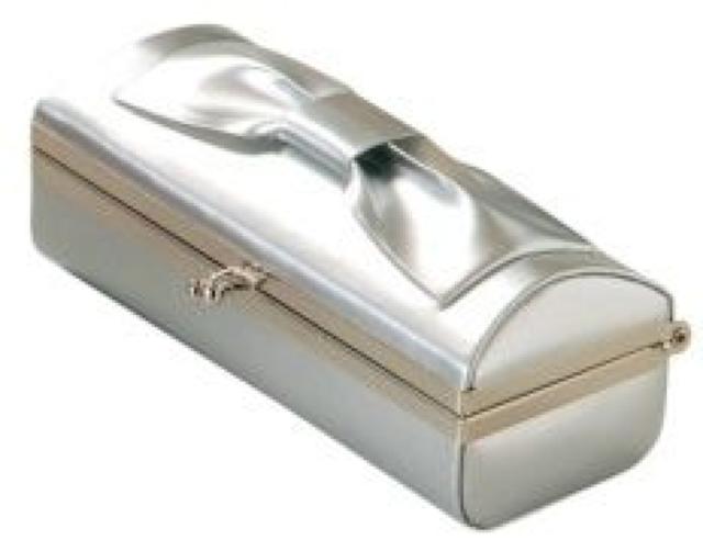 可愛い♪エナメル光沢 リボン眼鏡&アクセサリーケース シルバー < ヘルス/ビューティー  可愛い♪エナメル光沢 リボン眼鏡&アクセサリーケース シルバー  < ヘルス/ビューティーの