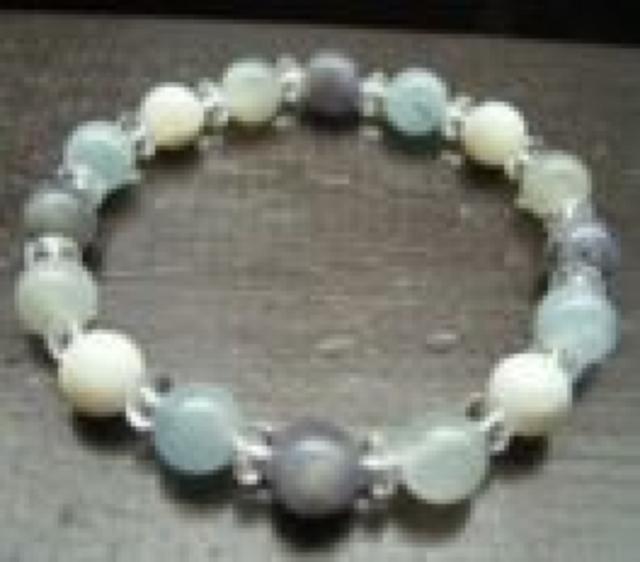 アクアマリンxアイオライトxムーンストーンxマザーオブパール < 女性アクセサリー/時計 アクアマリンxアイオライトxムーンストーンxマザーオブパール < 女性アクセサリー/時計の