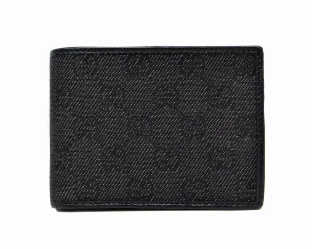 GUCCI グッチ 143384 GGキャンバス 二つ折り財布 ブラック【送料無料】 < ブランド GUCCI グッチ 143384 GGキャンバス 二つ折り財布 ブラック【送料無料】 < ブランドの