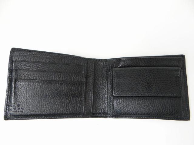GUCCI グッチ 143384 GGキャンバス 二つ折り財布 ブラック【送料無料】 < ブランド GUCCI グッチ 143384 GGキャンバス 二つ折り財布 ブラック【送料無料】 < ブランドの