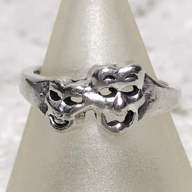 【新品/12号】笑う仮面デザインシルバーリング < 女性アクセサリー/時計  【新品/12号】笑う仮面デザインシルバーリング < 女性アクセサリー/時計の