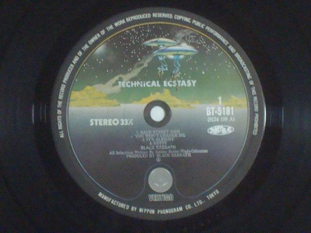 テクニカル・エクスタシー(TEHNICAL ECSTASY) / ブラック・サバス(BLACK SABBATH) 帯付LP < CD/DVD/ビデオ  テクニカル・エクスタシー(TEHNICAL ECSTASY) / ブラック・サバス(BLACK SABBATH) 帯付LP < CD/DVD/ビデオの