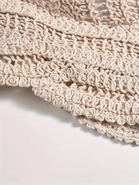 特別提供品790円★プレーンかぎ針編みタイネックボヘミアンビーチトップ日本サイズM アプリコット < 女性ファッション  特別提供品790円★プレーンかぎ針編みタイネックボヘミアンビーチトップ日本サイズM アプリコット < 女性ファッションの