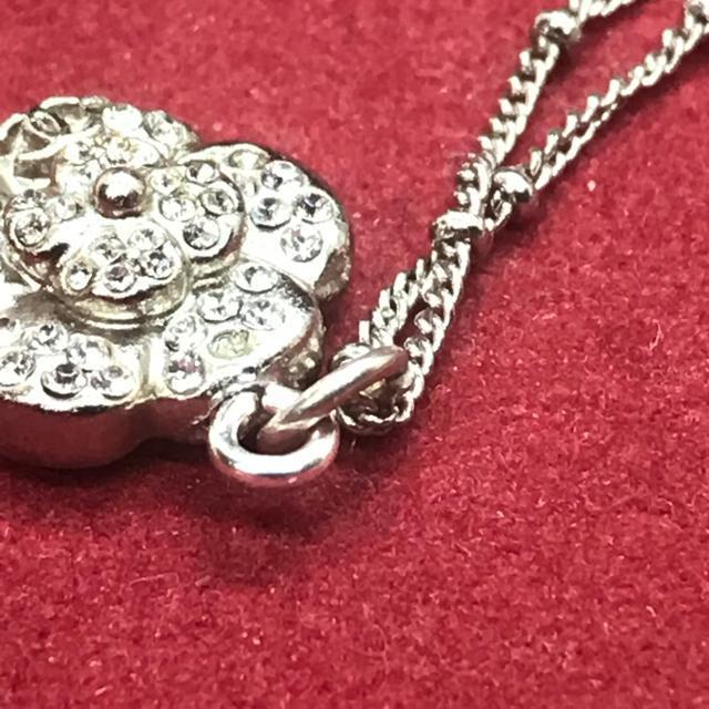 正規品 シャネル カメリア CoCo ラインストーン ネックレス シルバー < ブランド  正規品 シャネル カメリア CoCo ラインストーン ネックレス シルバー < ブランドの