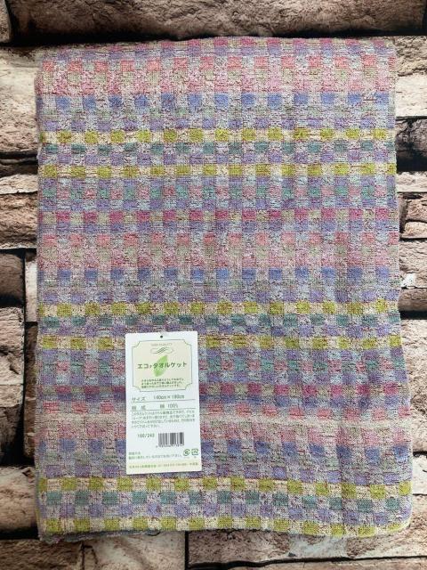 ≪送料無料≫【綿100%】爽やかな肌触り!地球に優しいエコで、ハイクオリティ!タオルケットA(画像から)1枚 < インテリア/ライフ  ≪送料無料≫【綿100%】爽やかな肌触り!地球に優しいエコで、ハイクオリティ!タオルケットA(画像から)1枚 < インテリア/ライフの