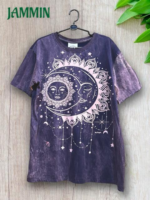 サン&ムーンTシャツ 太陽 月 アジアン エスニック ヒッピー 個性派 < 男性ファッション サン&ムーンTシャツ 太陽 月 アジアン エスニック ヒッピー 個性派 < 男性ファッションの