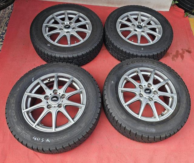 Weds VEILERアルミホイール15インチ6J+53 5穴 PCD114.3グッドイヤー アイスナビ6バリ山195/65R15 < 自動車/バイク Weds VEILERアルミホイール15インチ6J+53 5穴 PCD114.3グッドイヤー アイスナビ6バリ山195/65R15 < 自動車/バイク