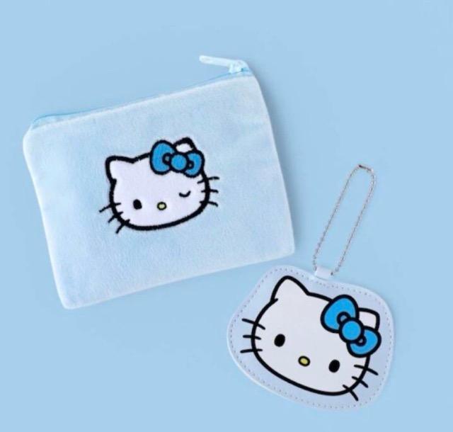 mini雑誌付録★みずいろ ハローキティ★ふわふわ刺繍ポーチ&ミラーチャーム < おもちゃ mini雑誌付録★みずいろ ハローキティ★ふわふわ刺繍ポーチ&ミラーチャーム < おもちゃの