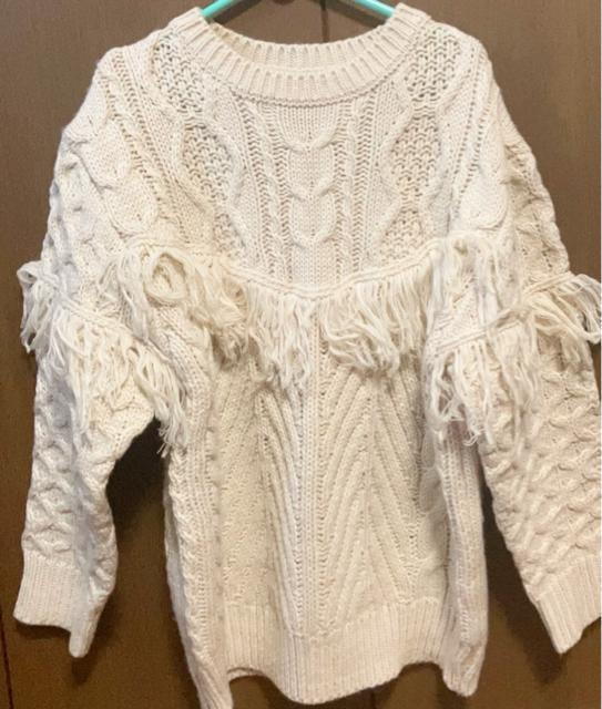 新品 セーター オフホワイト フリーサイズ 可愛い レディース M L 白 < 女性ファッション 新品 セーター オフホワイト フリーサイズ 可愛い レディース M L 白 < 女性ファッションの