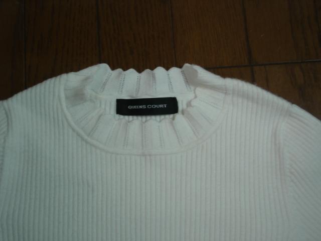 ★クイーンズコート QUEENS COURT おしゃれリブ編みデザインニット★超激安! < ブランド ★クイーンズコート QUEENS COURT おしゃれリブ編みデザインニット★超激安! < ブランドの