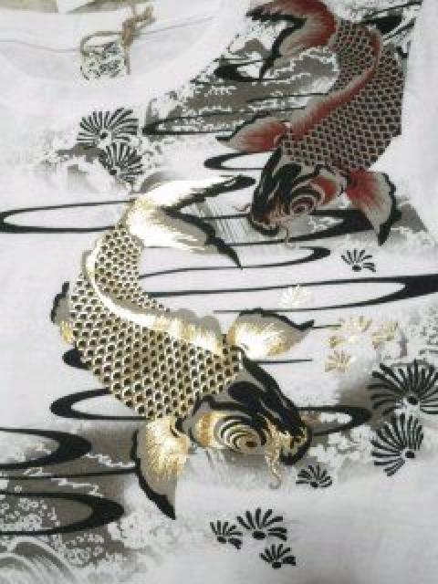 【昇り鯉】バック激シブ♪和柄和彫タトゥ ロンT < 男性ファッション 【昇り鯉】バック激シブ♪和柄和彫タトゥ ロンT < 男性ファッションの