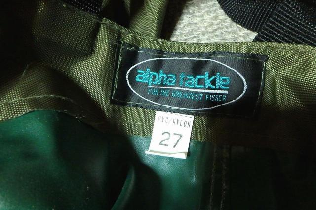 ◆alpha tackle アルファタックル チェストウェーダー 釣り用 つなぎ 中古品 < 男性ファッション  ◆alpha tackle アルファタックル チェストウェーダー 釣り用 つなぎ 中古品 < 男性ファッションの