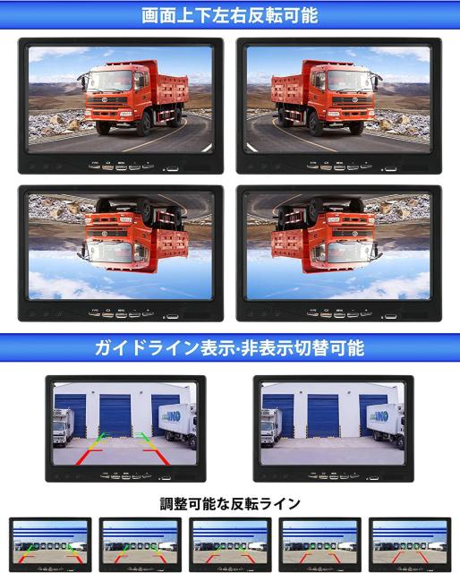 AHD 1080P バックモニターセット バックモニター 7インチ 2系統入力可能 < 自動車/バイク AHD 1080P バックモニターセット バックモニター 7インチ 2系統入力可能 < 自動車/バイク