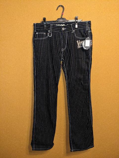 VANSONトムとジェリー ジーンズ 総刺繍 ウォバッシュストライプパンツ < 男性ファッション  VANSONトムとジェリー ジーンズ 総刺繍 ウォバッシュストライプパンツ  < 男性ファッションの