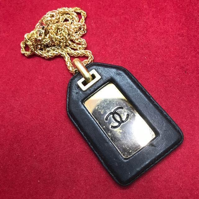 激レア 正規品 ヴィンテージ シャネル CoCo ネックレス レザー×メタル 94P < ブランド 激レア 正規品 ヴィンテージ シャネル CoCo ネックレス レザー×メタル 94P < ブランドの