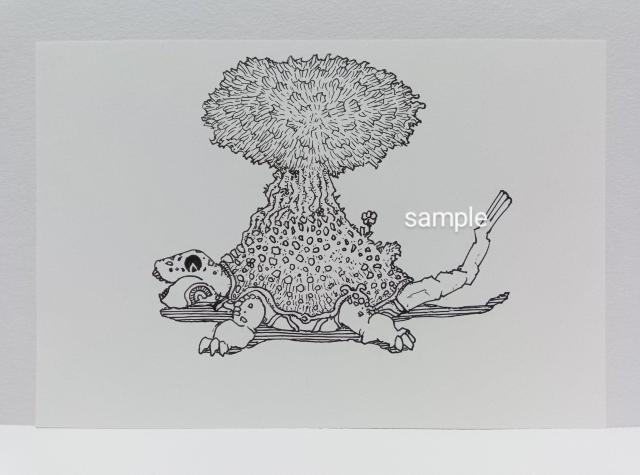 オリジナルイラスト 手描きイラスト 木亀 絵 自作 モノクロ 原画 ハンドメイド アナログ インテリア illustration < アニメ/コミック/キャラクター  オリジナルイラスト 手描きイラスト 木亀 絵 自作 モノクロ 原画 ハンドメイド アナログ インテリア illustration  < アニメ/コミック/キャラクターの